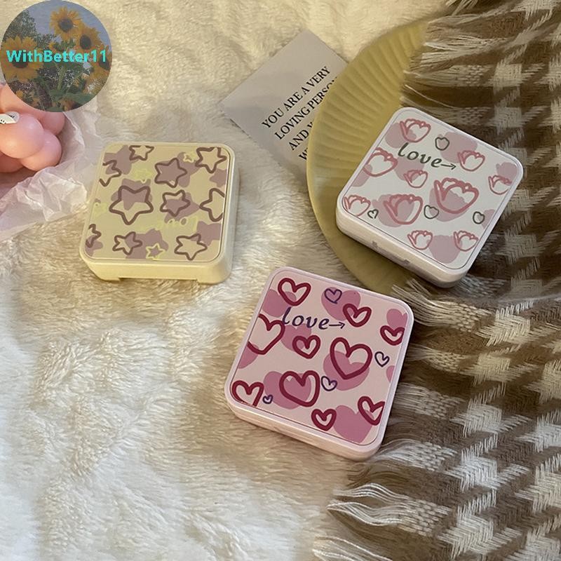 Better Contact Lens Case For Girls Portable Mini Contact Lens Box Contact Lens Container Soak Storag