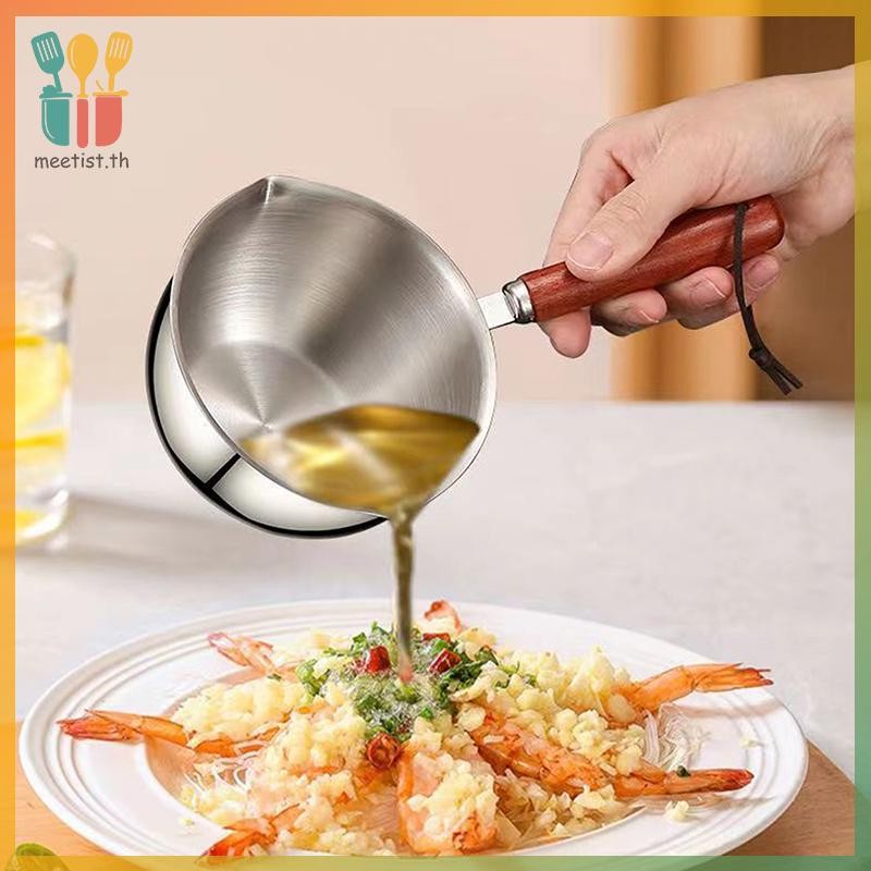 MEET หม้อ Saucepan กระทะนมซอสทําอาหารซุปหม้อน้ํามันอุ่นสต็อก Ladle Induction Butter Melting กาแฟก๋วยเตี๋ยวหม้อ Mini ต้ม TH