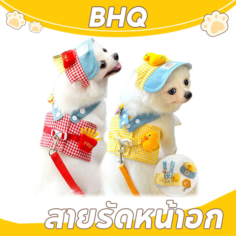 BHQ สายจูง 3pcs สายจูงแมว สายจูงสุนัข อุปกรณ์แมว สุนัขและแมว กลางแจ้ง ระบายอากาศได้ดีและสะดวกสบาย