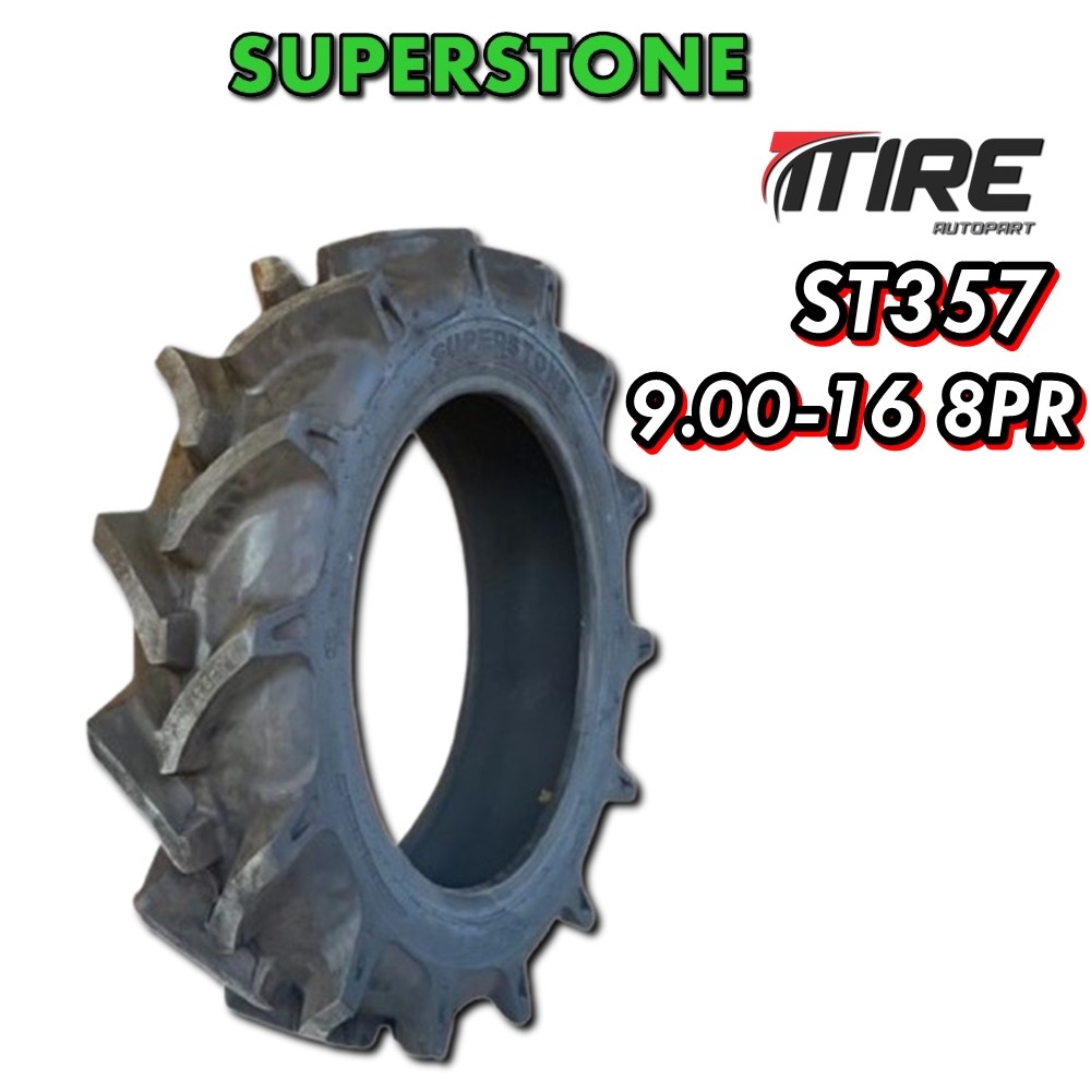 ยางรถอุตสาหกรรมและการเกษตร ขนาด 9.00-16 8PR T/T รุ่น ST357 ยี่ห้อ Super Stone