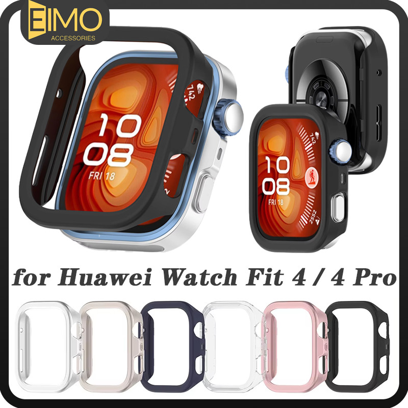 กรณีคอมพิวเตอร์กลวงแข็งสำหรับ for Huawei Watch Fit 4 / Fit 4 Pro อุปกรณ์ปกป้องหน้าจอสำหรับ for Smart