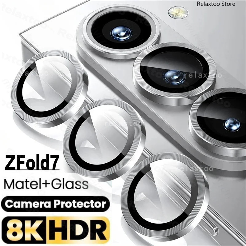 ZFold7 Full Curved เลนส์กล้องป้องกันกระจกนิรภัยสําหรับ Samsung Galaxy Z พับ 7 Fold7 ZFold 7 ZFold7 5