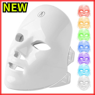 New เครื่องมาส์กหน้า LED 7สี รักษาผิว รักษาสิว ลดริ้วรอย มาส…
