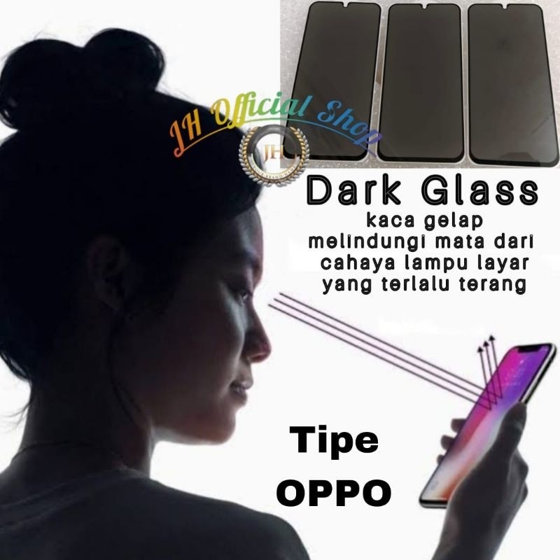 Pekanbaru/กระจกนิรภัยSpy black Glass non SPYส่วนตัวOppo anti-scratch Glass hiitam 5s a7 F9 a11 a11k 