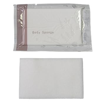 Hotel Amenity Body Sponge Disposable Made in Japan 5mm to 3cm (50 pcs)