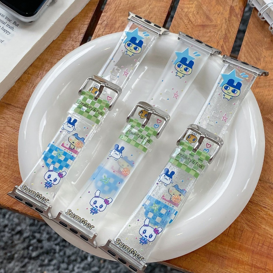 Clear Fresh Watch Strap Case เคสสายนาฬิกาใสสดเข้ากันได้สําหรับสาย A-pple Watch Series11 10 9 8 7654321,SE Ultra2 iwatch Case และ i Watch Strap ขนาด 46mm 38 42 41 45 49mm 44mm 40mm iWatch Strap Loop ราคา ถูกที่สุด ดีลบีเคเค แกลเลอรีภาพที่ 7