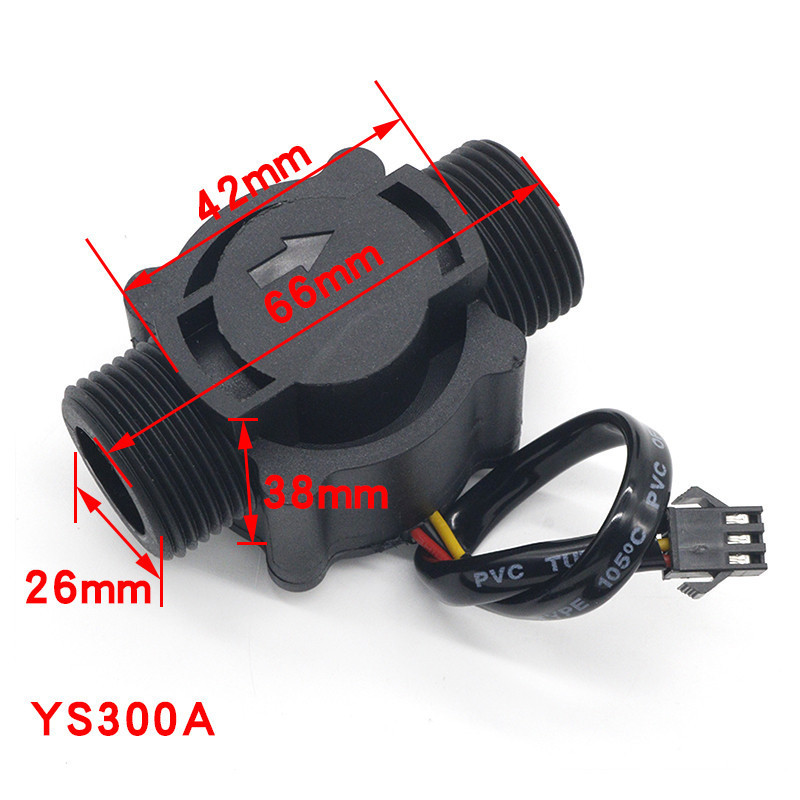 YF-S201 เซ็นเซอร์การไหลของน้ํา 4/6 จุด G1/2/3/4 อินเทอร์เฟซ FS300A ตู้กดน้ํา Hall Flow Meter