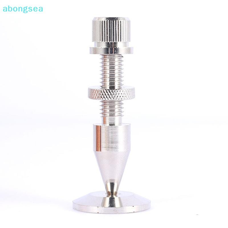 Abongsea 1 ชุด M8*60 มม.ลําโพง Spike การแยกเครื่องขยายเสียงขาตั้งกันกระแทกฟุต + ฐาน Pad Nice