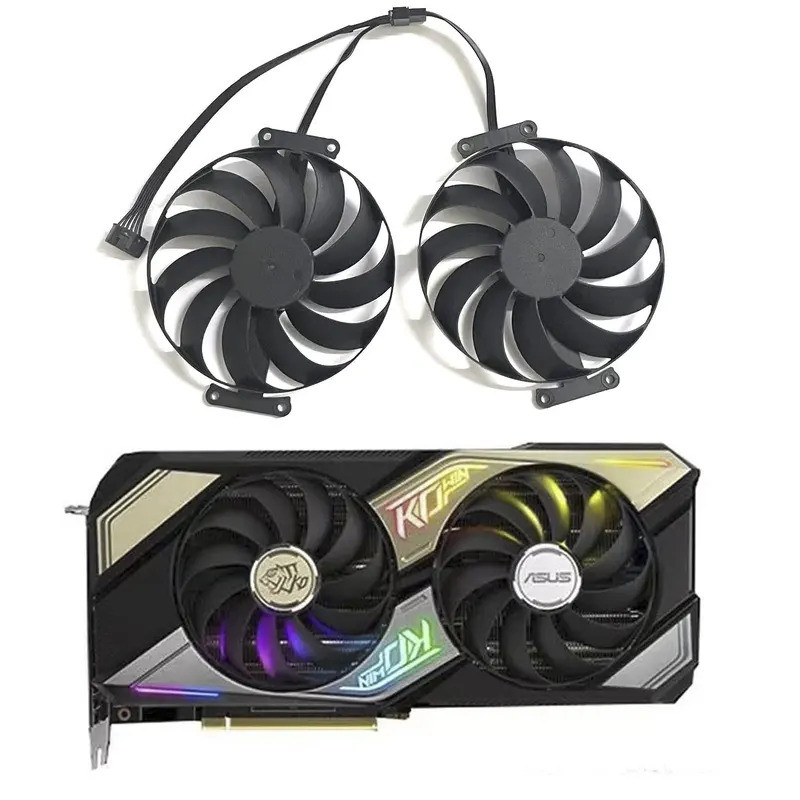 6pin CF1010U12S DC 12V 0.45A RTX3070 GPU พัดลมสําหรับ ASUS KO RTX 3060 RTX 3060 Ti RTX 3070 V2 OC กราฟิกการ์ด