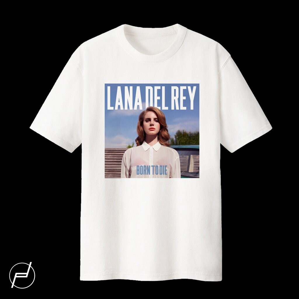เสื้อยืด_unisex_ลายพิมพ์จาก_LANA_DEL_REY_BAND ทำจากผ้าฝ้าย_100%