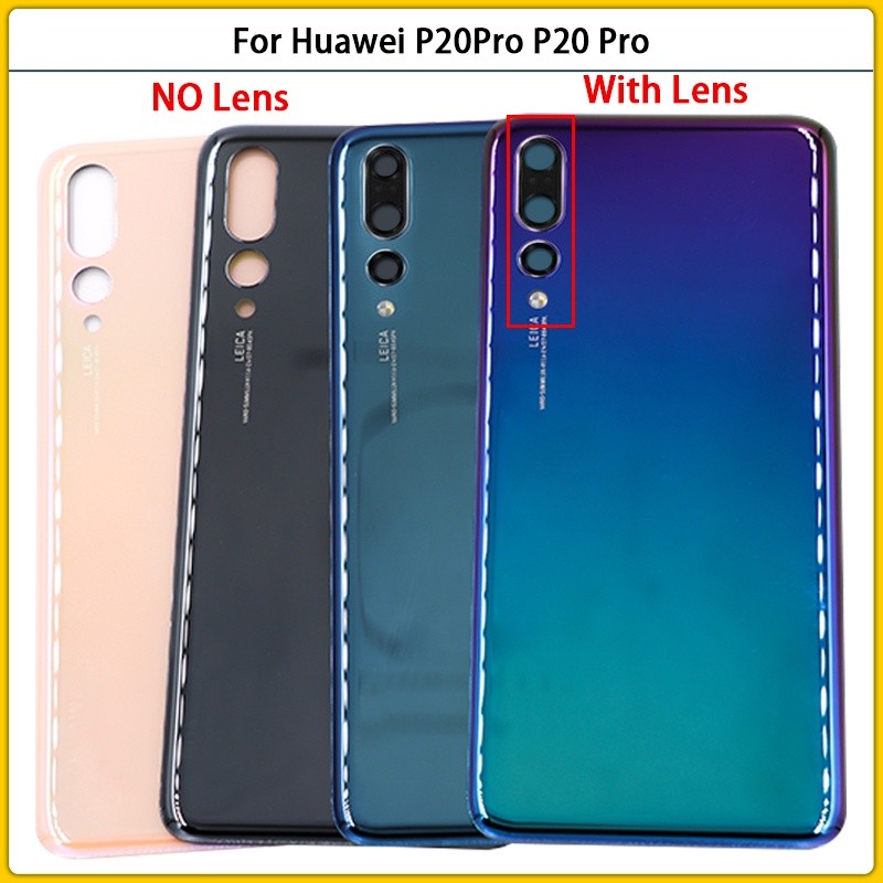 ใหม่สําหรับ Huawei P20 Pro P20Pro ฝาหลังแบตเตอรี่ด้านหลังประตู 3D แผงกระจก P20 Pro แบตเตอรี่กรณีเปลี่ยนเลนส์กล้อง ราคา ถูกที่สุด ดีลบีเคเค แกลเลอรีภาพที่ 4