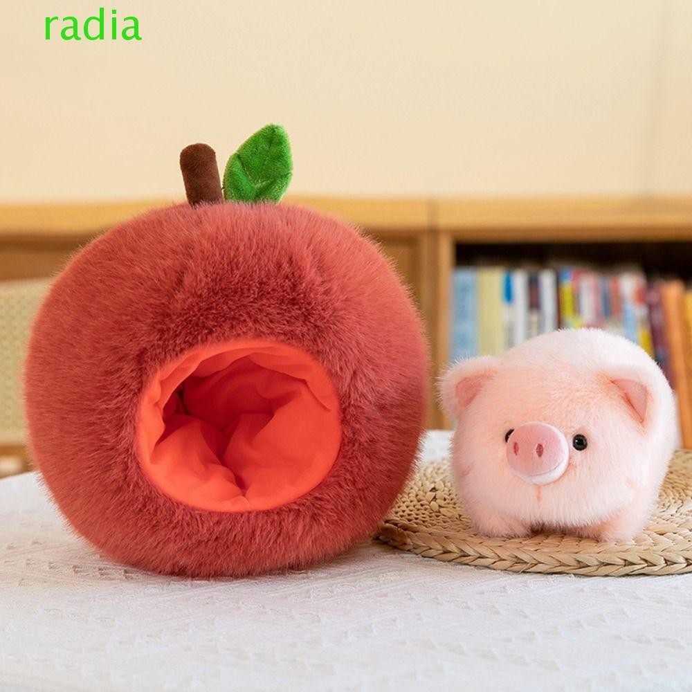 เปล่งปลั่งหมูผลไม้ของเล่นตุ๊กตา,คอลเลกชันนุ่มหมูสีชมพูสีส้มของเล่นตุ๊กตา,ตุ๊กตาเอาใจปุยน่ารักลูกหมูตุ๊กตาสัตว์วันเกิดคริสต์ม