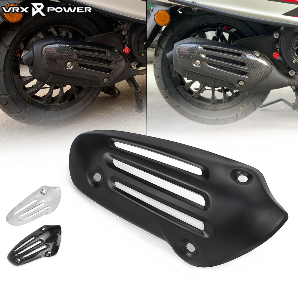 สําหรับ Vespa Sprint Primavera i-Get จักรยานยนต์ฝาครอบท่อไอเสียด้านหลังความร้อนโล่ท่อยาม