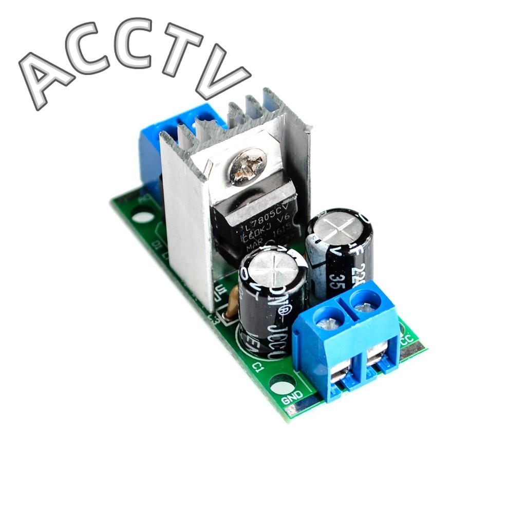 L7805 L7812 LM7805 LM7812 DC/AC สามขั้วแรงดันไฟฟ้าโมดูลแหล่งจ่ายไฟ 5V 9V 12V เอาต์พุตสูงสุด 1.2A