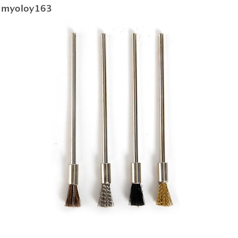 Myoloy ปากกาแปรงลวด 100 มม.ยาว Shank แปรงทําความสะอาดเครื่องมือโรตารี่สนิมกําจัดสี TH