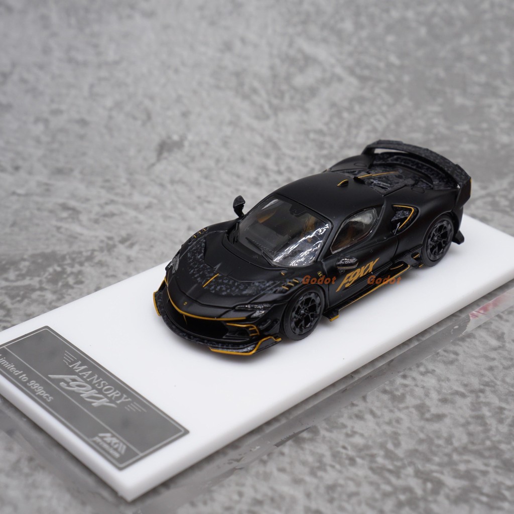 Hkm 1: 64 Ferrari sf90 F9XX MANSORY MANSORY โมเดลรถโลหะผสมเครื่องประดับคอลเลกชัน