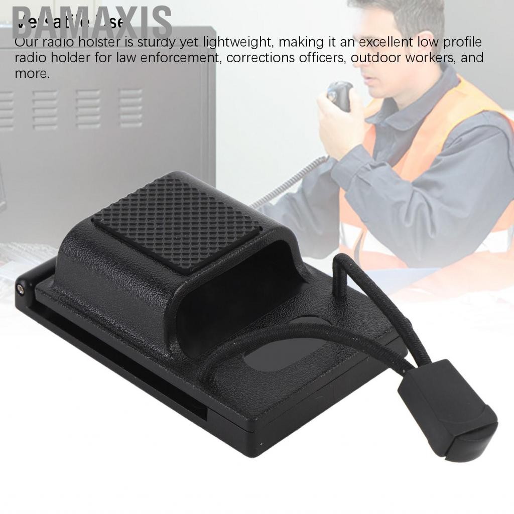 Bamaxis Gugxiom วิทยุ Holster Universal Case ผู้ถือเข็มขัดสองทาง Heavy Duty กระเป๋าสำหรับ 1.5 นิ้วถึง 2.25 กว้างวิทยุ
