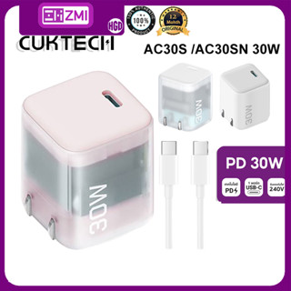 Zmi CukTech AC30S /AC30SN 30W GaN Charger พร้อมสายแบบพกพา PD…