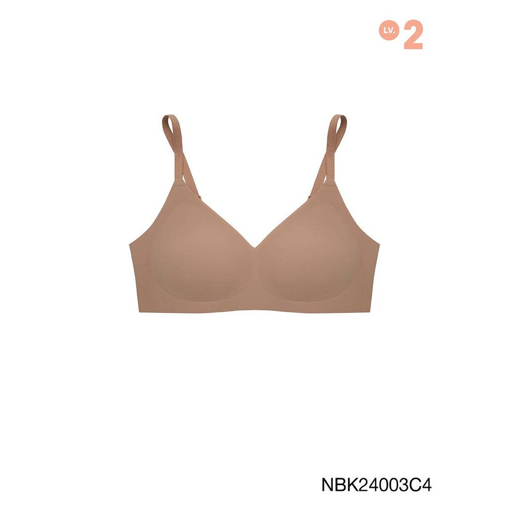 [Online Exclusive]  Sabina Soft Collection Level 2 เสื้อชั้นใน ไร้ตะเข็บ ไร้โครง รหัส NBK24003C4 - ส