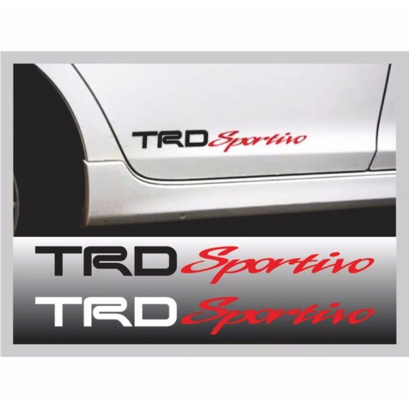 (Ready Stock)S86# 2pcs TRD Sportivo Side Door Vinyl Sticker