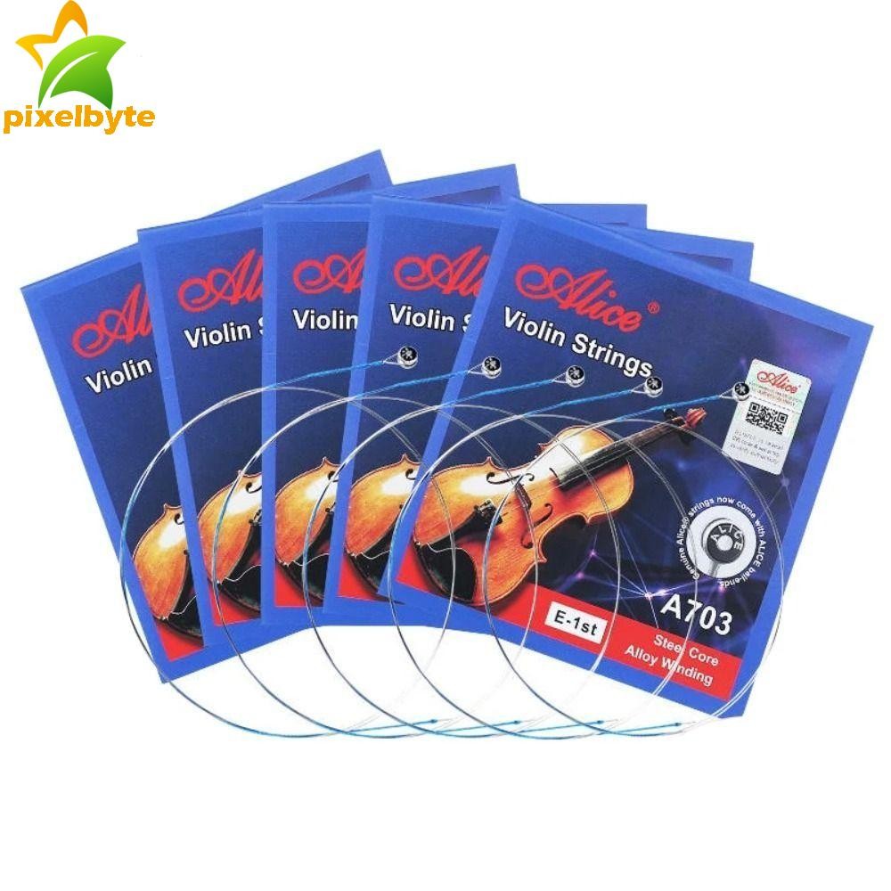 Pixelbyte A703 ไวโอลิน String, เปลี่ยนสายนิกเกิล Alice Strings, ไวโอลินอุปกรณ์เสริม ED G Strings 4/4 3/4 1/2 1/4 1/8 Winding Fiddle String ไวโอลินist