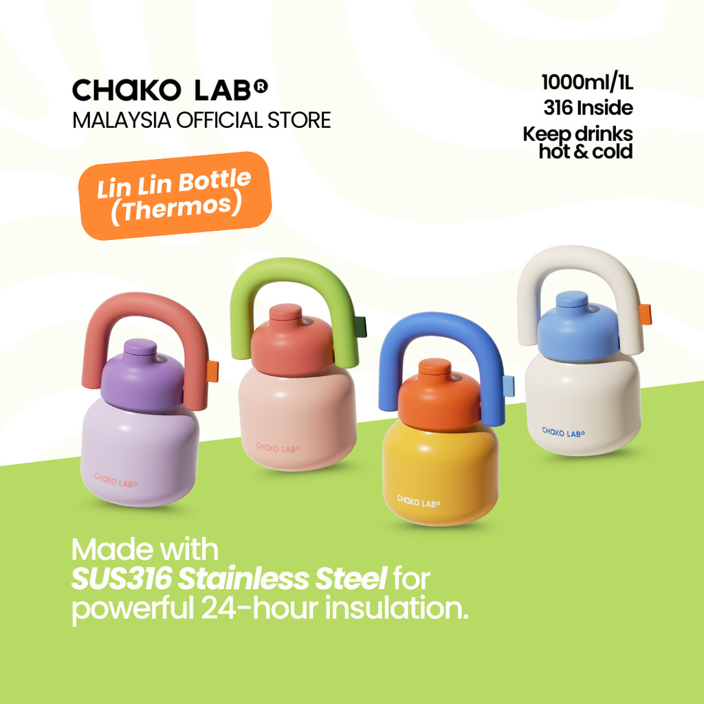 CHAKO LAB LIN BOTTLE CERAMIC AND 316 STAINLESS STEEL THERMOS BOTTLE