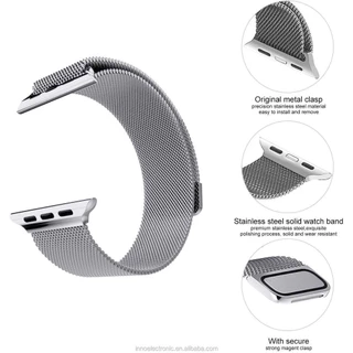 สายรัดโลหะสแตนเลส Milanese Loop สำหรับ for Smartwatch Ultra 3 2 Series 11 10 9 8 7 SE 6 IWatch 49 46 45 44 42 41 40 มม