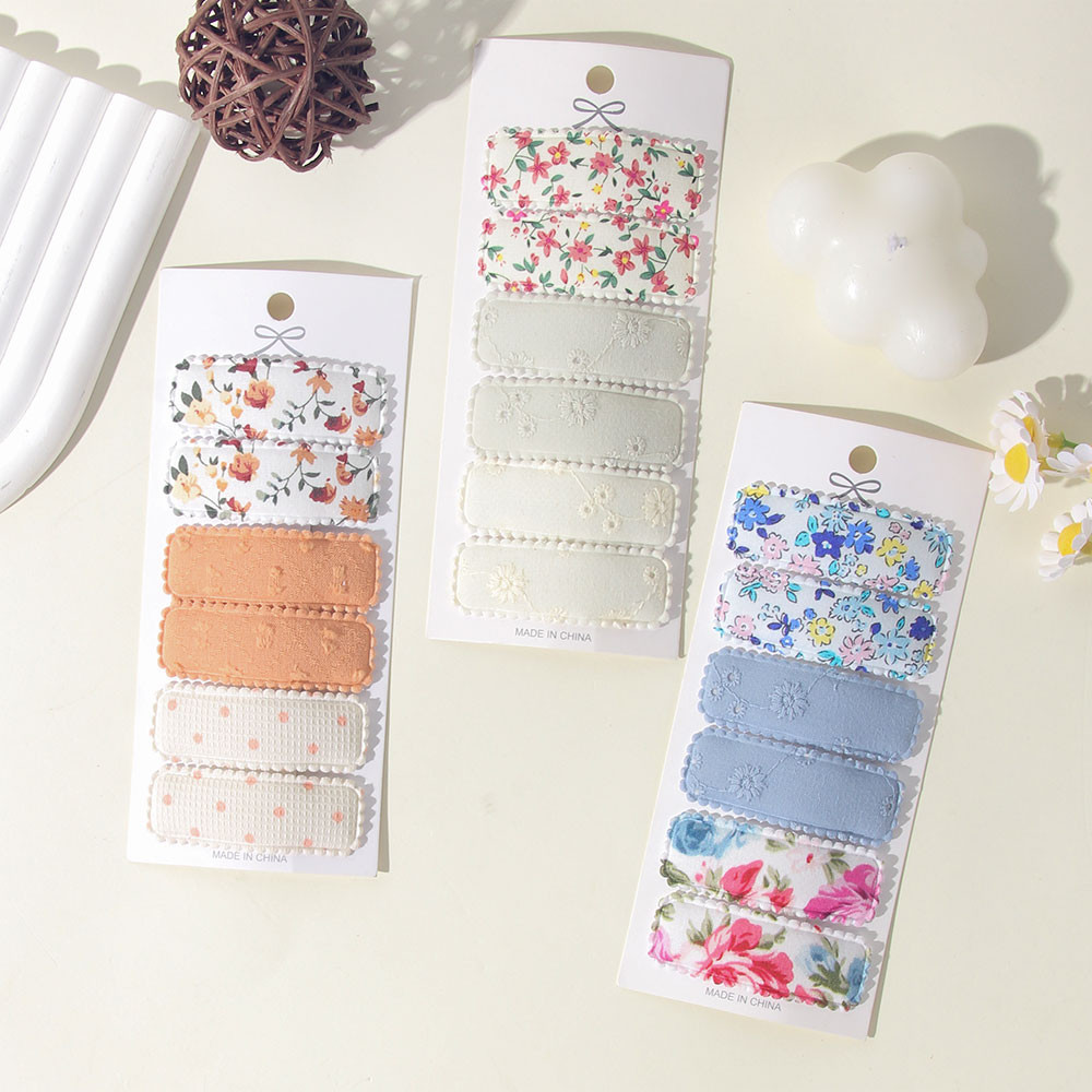 6ชิ้น/เซ็ตเด็กน่ารักที่มีสีสันพิมพ์สแควร์BBคลิปผมโดยไม่ต้องเขื่อนเรียบสาวอุปกรณ์ผม ราคา ถูกที่สุด ดีลบีเคเค แกลเลอรีภาพที่ 2