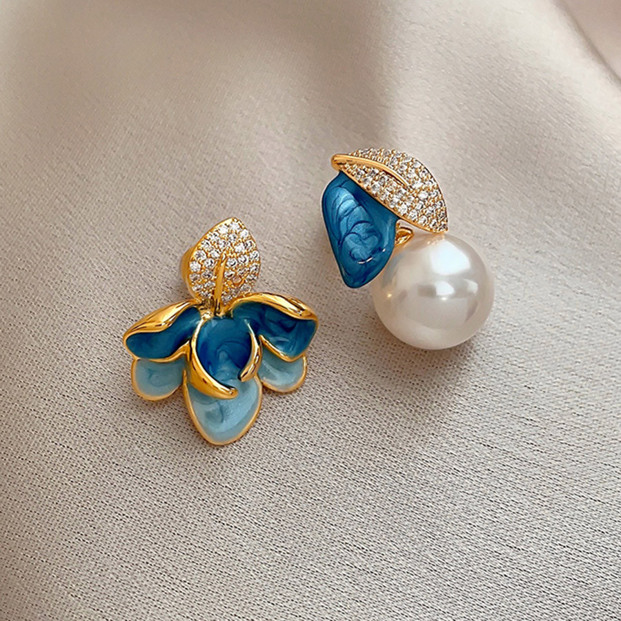 ต่างหูประณีตสไตล์จีนย้อนยุค ตกแต่งด้วยดอกไม้และใบไม้ ออกแบบใหม่ เพิ่มความหรูหรา - รูปที่ 2