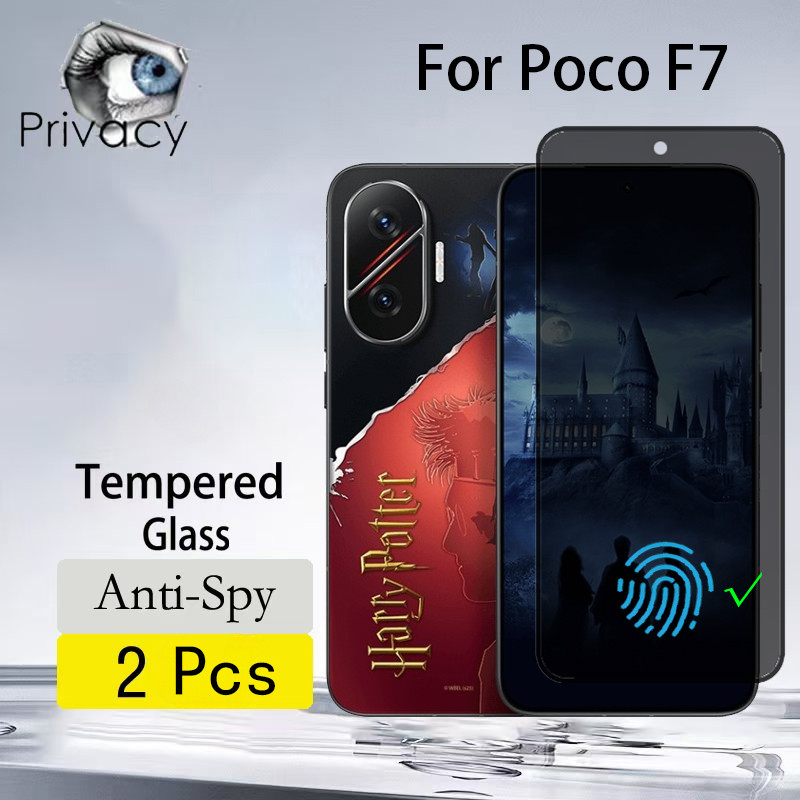 2 ชิ้น Poco F7 5G กระจกนิรภัยป้องกันหน้าจอ Anti-spy สําหรับ Xiaomi Poco F7 Pro Ultra C75 C71 C65 4G 