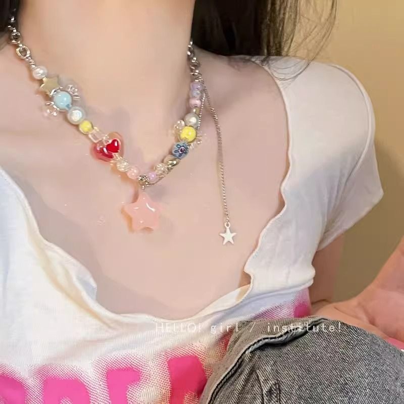 สร้อยคอดาวลูกปัด Candy Dopamine