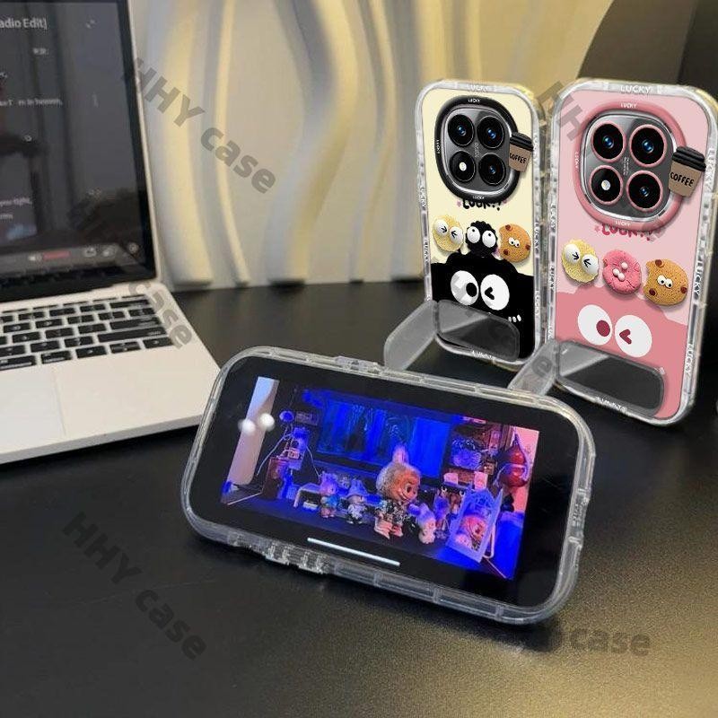 เคส Redmi Note 14 5G เคส Redmi Note 14 Pro 5G เคส Redmi Note 14 Pro Plus 5G เคส Healing Smile โปร่งใส Shock-Absorbing โทรศัพท์มือถือกรณีโทรศัพท์มือถือสายคล้องกล้องป้องกัน - รูปที่ 7