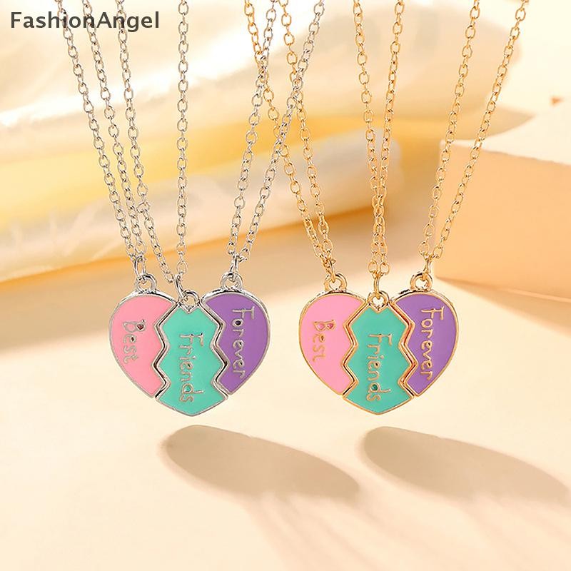 FashionAngel 1 ชุด BFF สร้อยคอสําหรับน้องสาว BFF วันเกิดมิตรภาพเครื่องประดับเพื่อนที่ดีที่สุด Foreve