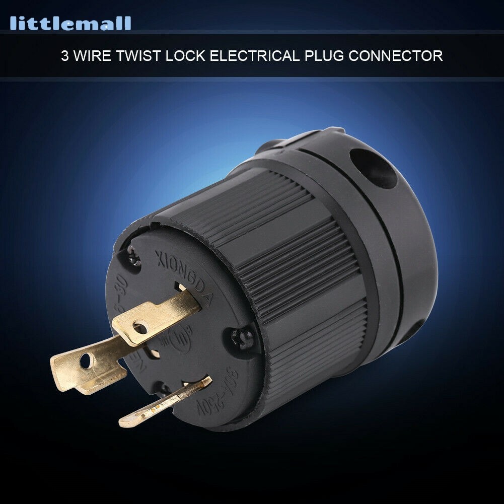 Llma _สําหรับ NEMA 30A 250V-Lock สําหรับ L6-30P ขั้วต่อสายไฟ 3 ขั้ว