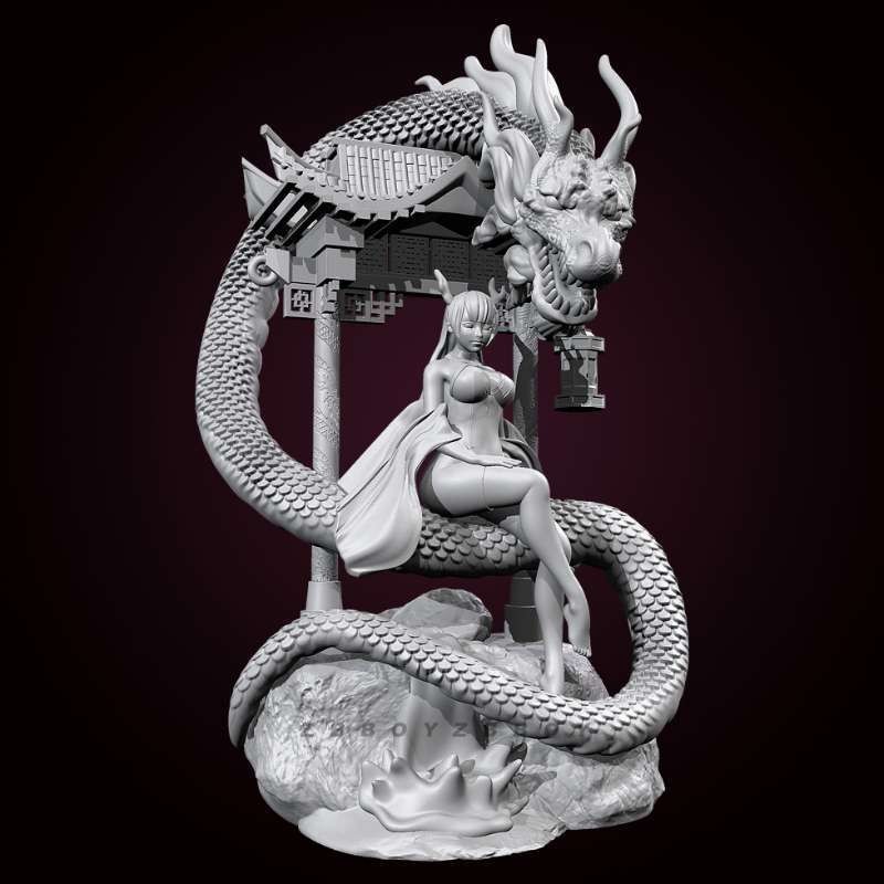 ความสูงเต็ม65มม. 85มม. 115มม. ตำนานมังกรหญิงกษัตริย์เรซินทหารประกอบ TD-7191/3D kq3q