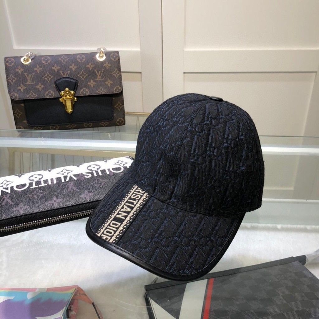 Dior2569 Letter Presbyopic Baseball Cap Female Jacquard Sunscreen Cap