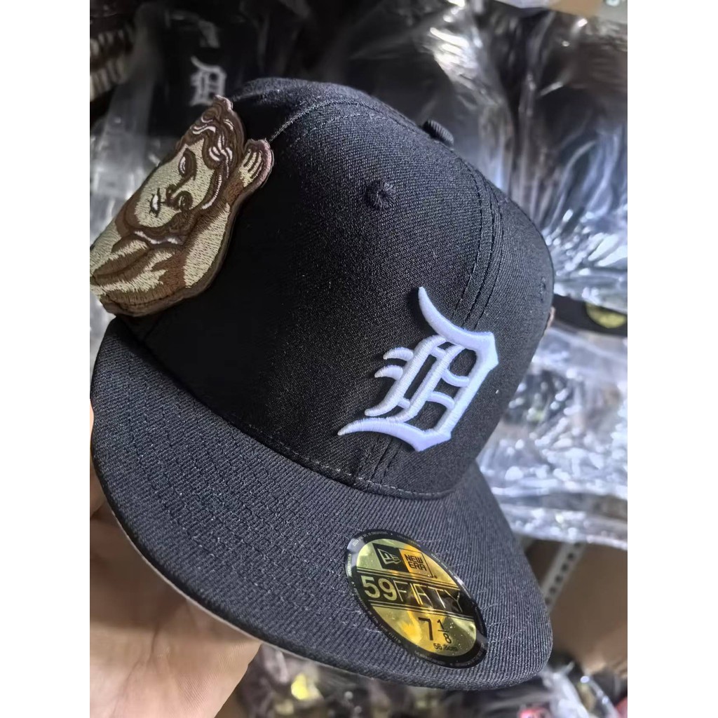 New Era Jon Stan x Detroit Tigers ติดตั้งหมวก Bisbal ปักโลโก้ตัวอักษร Angel Jon Stan MLB ขนาดเบสบอลหมวก