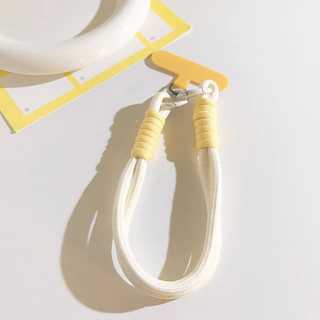 สายจับโทรศัพท์ สายคล้องมือ ins โทรศัพท์เชือกเส้นเล็ก macaron สี lanyard สั้นหูฟังเชือกสั้นสายเชือกแขวนคอคอ