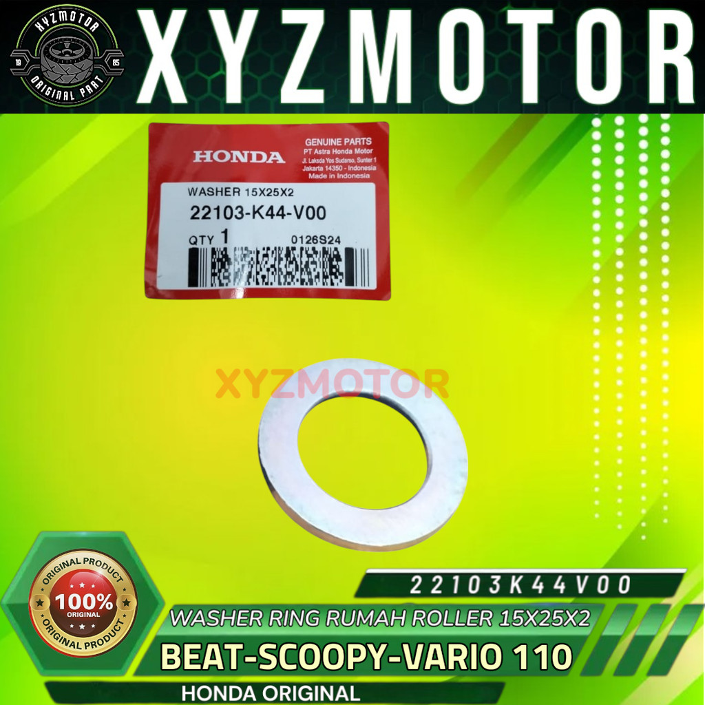 เครื่องซักผ้า RING HOUSE ROLLER 15X25X2 BEAT ESP SCOOPY VARIO 110 HONDA 22103-K44-V00 เดิม