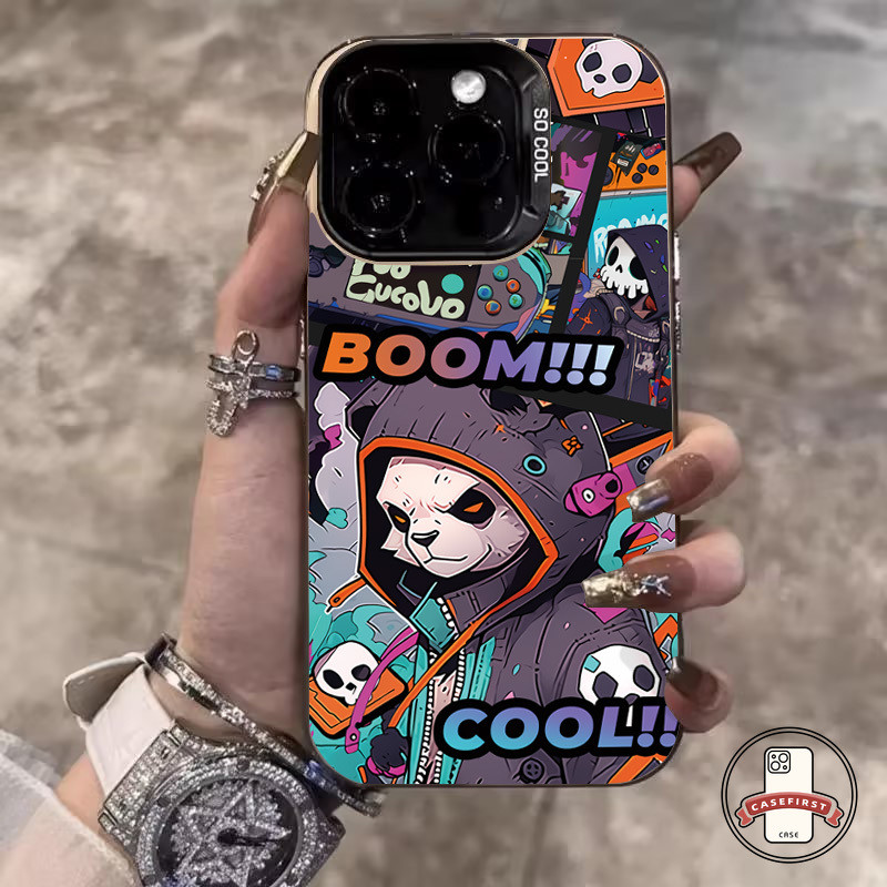 ลายการ์ตูนการ์ตูนเท่ ๆ มังงะแพนด้านุ่ม เคส VIVO Y20i Y36 Y17s Y21 Y91 Y18 Y27 Y16 Y20A Y35 Y20 Y31 Y11s Y27s Y95 Y30i
