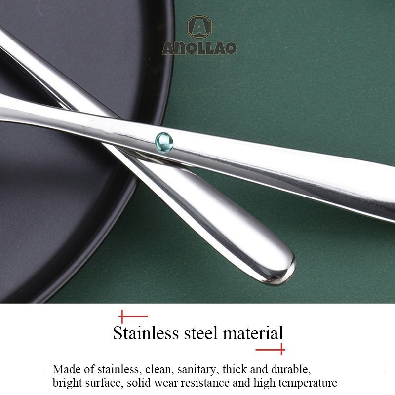 ช้อนสแตนเลส ช้อนกลาง ช้อนตักซุป เกาหลี เงินทอง สแตนเลส ช้อนซุป ทัพพี ช้อนญี่ปุ่น ✨Anollao - รูปที่ 5