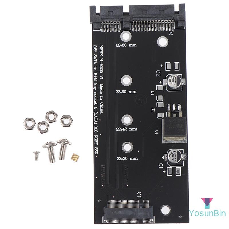 Yosunbin] 2.5 การ์ดอะแดปเตอร์แปลง SATA 3 ถึง B+M SATA M.2 NGFF SSD ใหม่