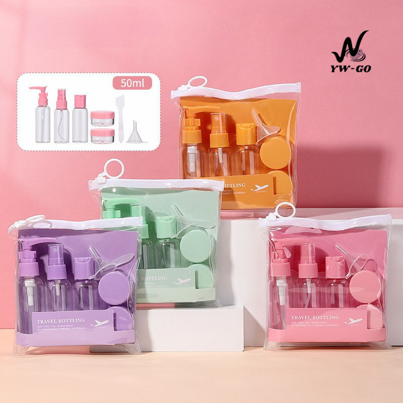 (6 ชิ้น/ชุดละ)ขวดใส่ของเหลว ขวดแยก 50ml ขวดสเปรย์ขนาดเล็ก ขวดสเปรย์แอลกอฮอล์ (พร้อมส่ง) G3098