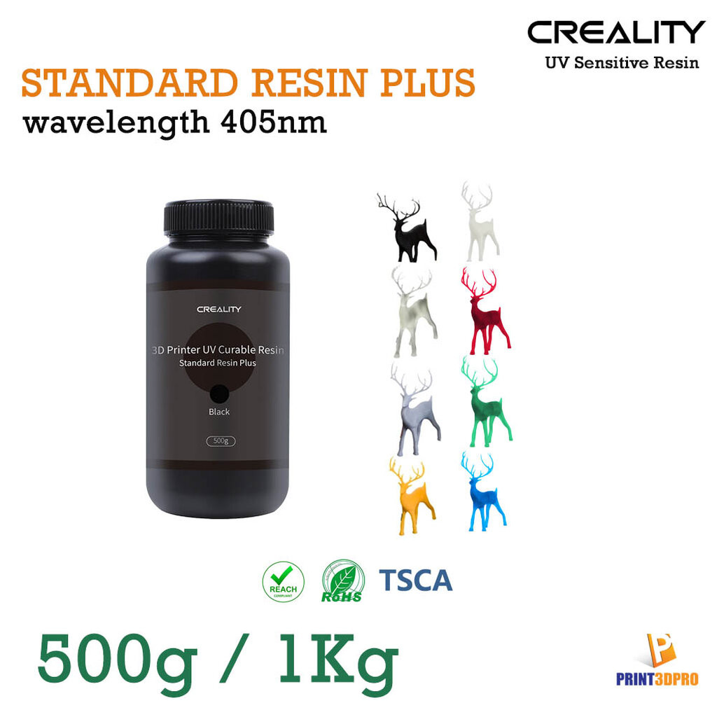 Creality 3D Resin Standard Resin PLUS น้ำยาเรซิ่น สำหรับเครื่องพิมพืมพ์ 3D