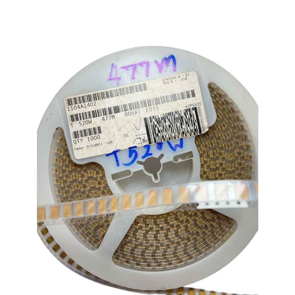 TANTALUM CAPACITOR 470uf พร้อมส่ง ราคาต่อตัว 1104AI40Z 520W 477M 006AT E055 6k จัดส่งไว