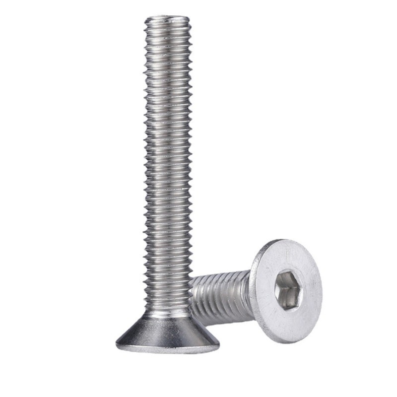 [การจัดส่งที่รวดเร็ว] 316 Stainless Steel Countersunk Head Hexagon Socket Bolt Flat Head Bolt M2/M2.