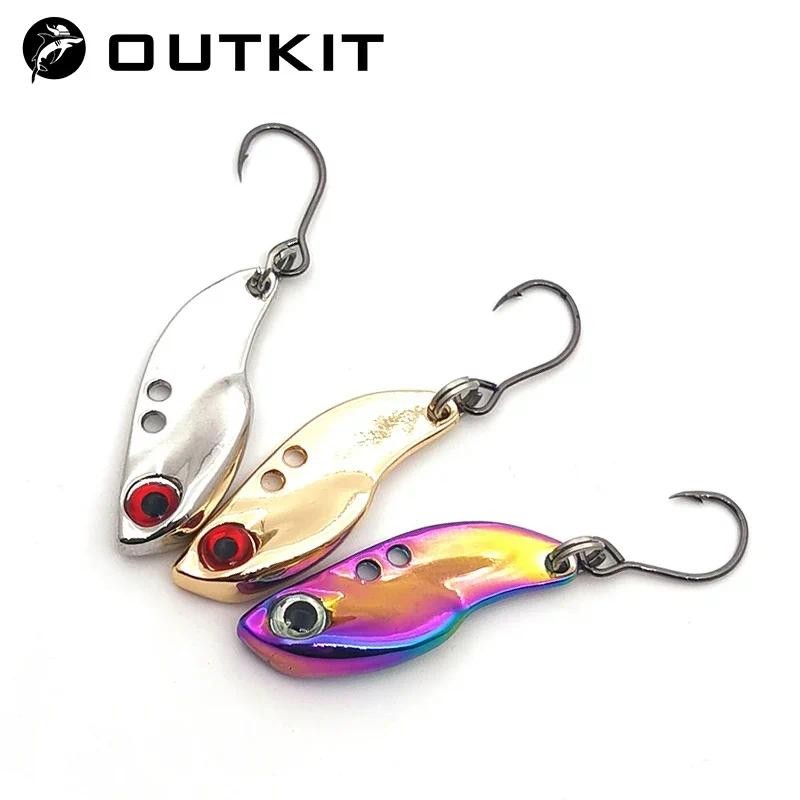 มาใหม่ล่าสุด 1 ชิ้น 2.5/3.5 กรัม Mini vib Crankbait เหยื่อตกปลาตะกั่วทองแดงโลหะ Hard ช้อนประดิษฐ์ น้ําจืด