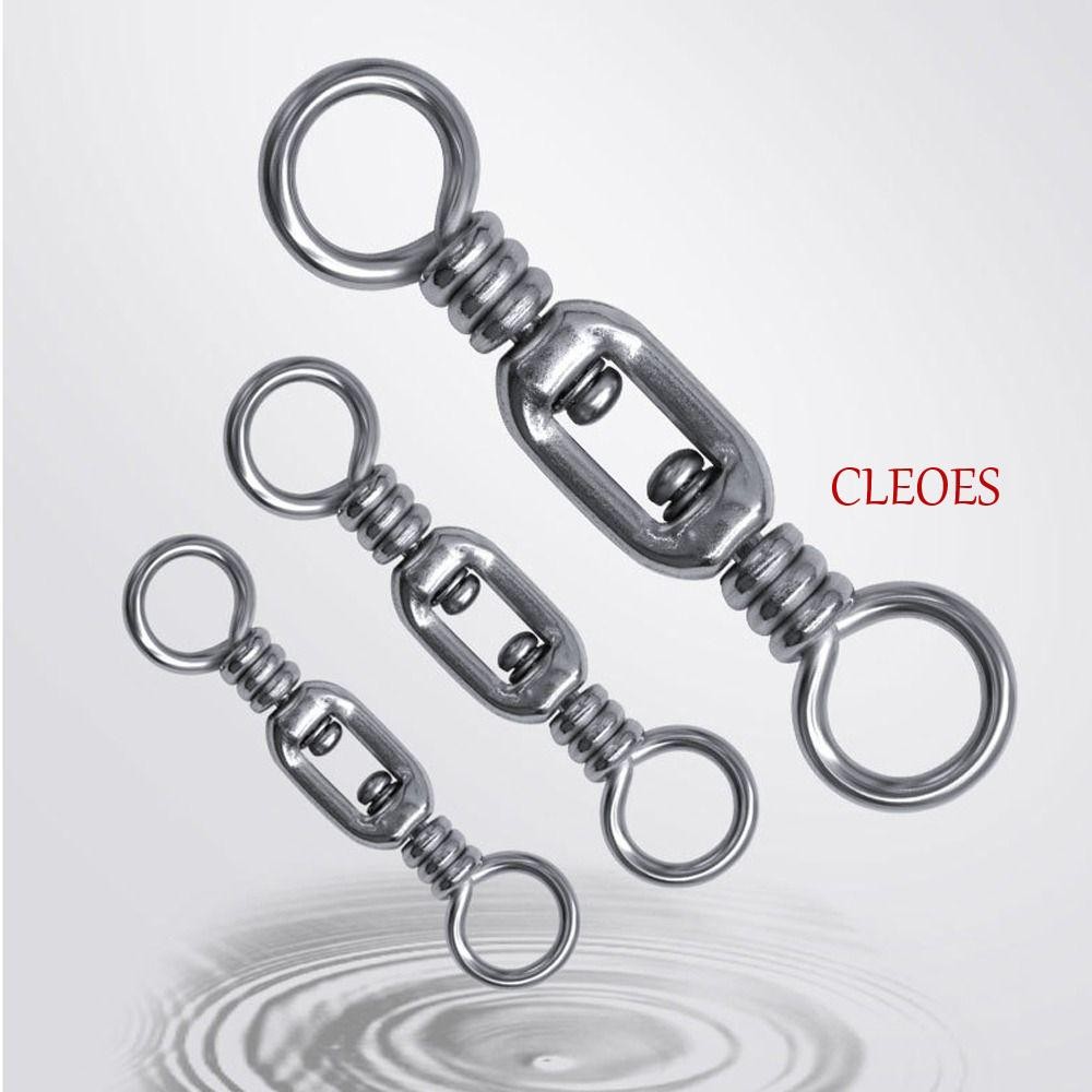 ลูกหมุนตกปลา CLEOES, Snap Rolling Ball Bearing Fishing Connector Pin, อุปกรณ์ตกปลาสแตนเลส Smoothly Spin Rust-Proof Fishing Lure Connect