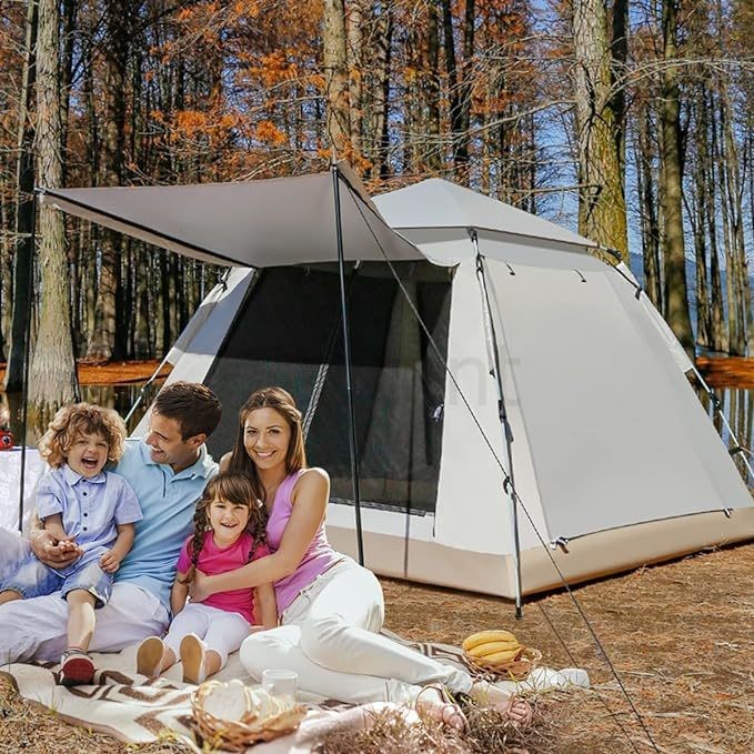 เต็นท์สนาม 4-6/6-8 คน Camping Tent กันน้ำ กางอัตโนมัติ thumbnail 6