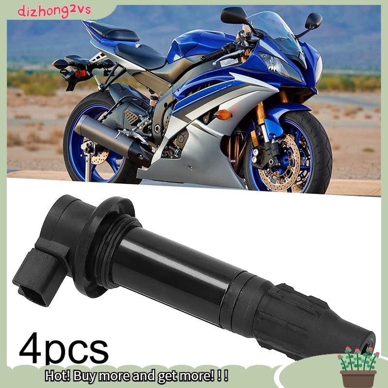 [dizhong2vs]ชุด 4 คอยล์เหมาะสําหรับ YZF R1 2002-2006 FZ8 2010-2015 14 เปลี่ยน F6T568 F6T558